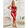 Subblime - 952327 Robe Longue Réseille Rouge Taille Unique